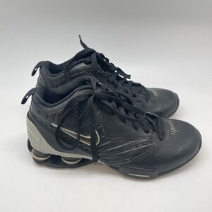 Nike Sneakers Boys 7Y‎ Air Shox 415252-001 Black Basketball Athletic Shoes